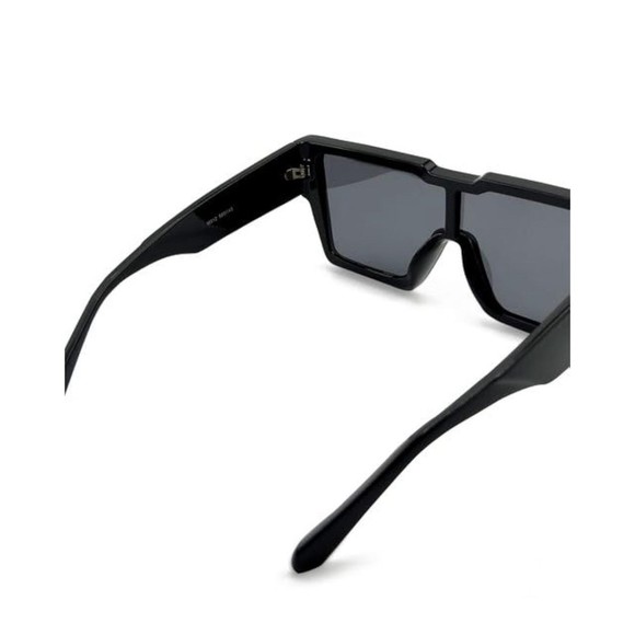 Black Sunglasses Large Oversized XL Square Lady Women Retro Vintage SHADZ - Picture 9 of 10